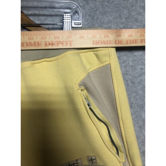 Vintage Le Jean De Marithe Francois Girbaud Yellow Sweatpants Men's XL Baggy Y2K - Picture 8 of 16